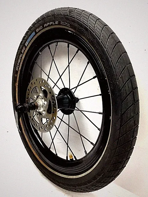 16" Bicycle Front Disc Wheel QR 120mm Rotor 2.0" Tire eBike Scooter Bike #Y94