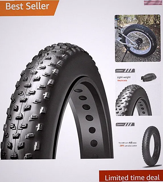 20x4.0 Inch Fat Tire for Electric Bikes - Superior Puncture Resistance at 60 TPI