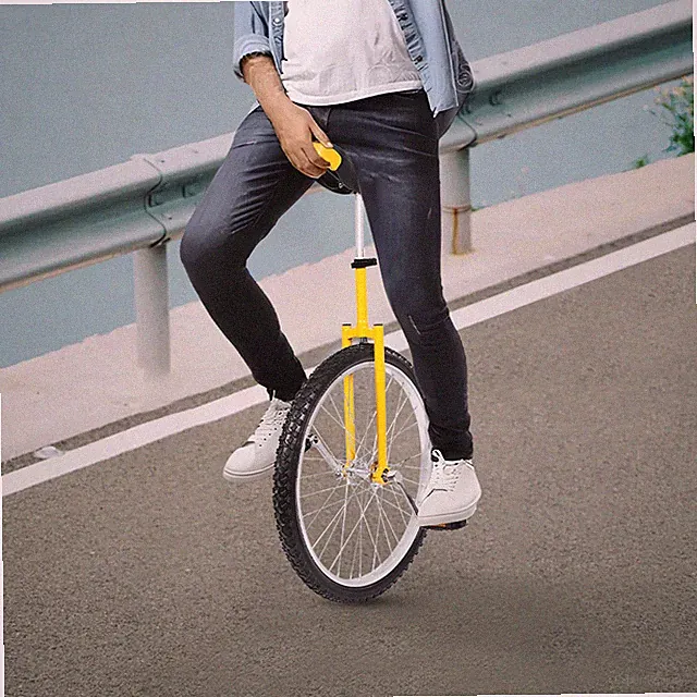 24" Unicycle Leakproof Tire Wheel Cycling Sports Fitness Exercise Health