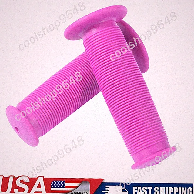 2x Bike Handle Grips Non-Slip-Rubber Handlebar Specialized Replacemen Rose red