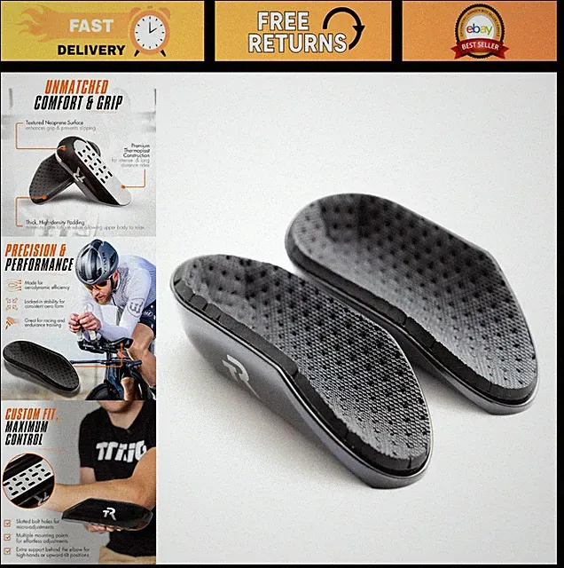 Aero Bars Armrest Pads for TT Triathlon Bike - Ultra-Light Aerobar Pads 438g
