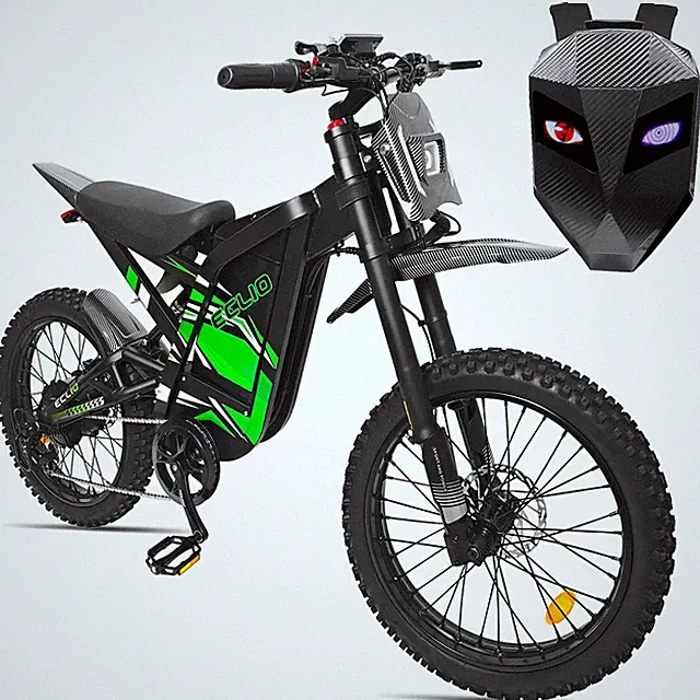 Eclio 19" E-Dirt Bike 48V Ebikes 4000W Peak Fat Tires 40MPH Electric Motorcycle