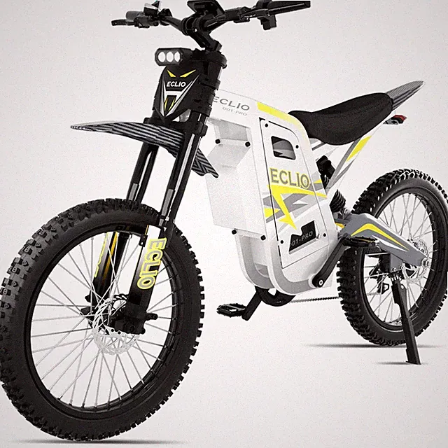 ECLIO Electric Dirt Bike for Adults Peak 5500W Motor 40MPH Fat Tire E-Motorcycle