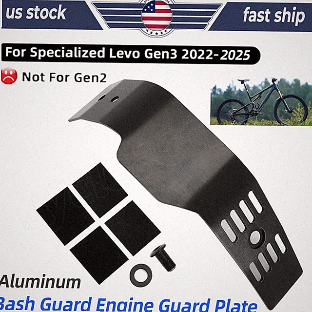 For Specialized Levo 2022 2023 2024 2025 Gen3 Bash Guard W/ Long Bolt - Aluminum