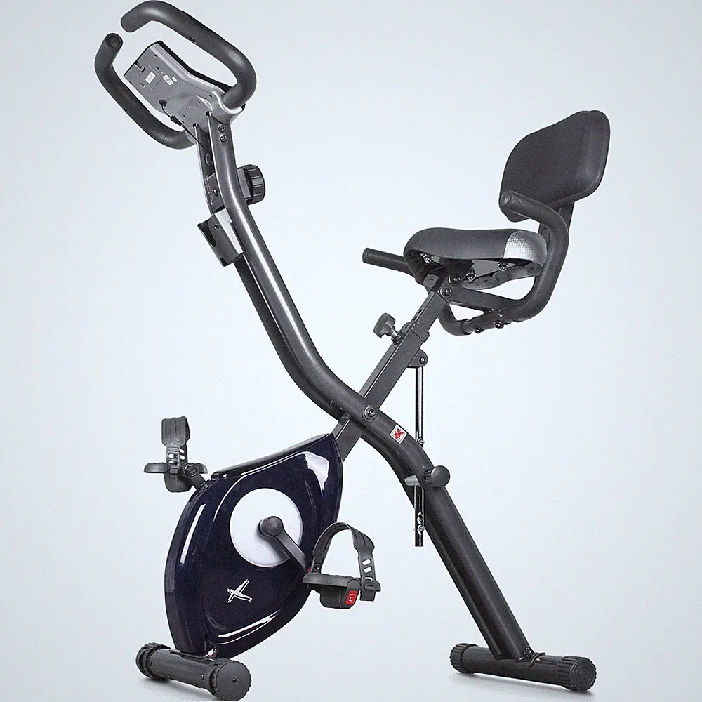 leikefitness X Bike Magnetic Upright Bicycle with Heart Rate & LCD Monitor