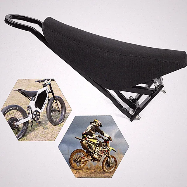 Motorcycle Saddle Seat E-bike Saddle For Stealth Bomber Beach Cruiser PU + Iron