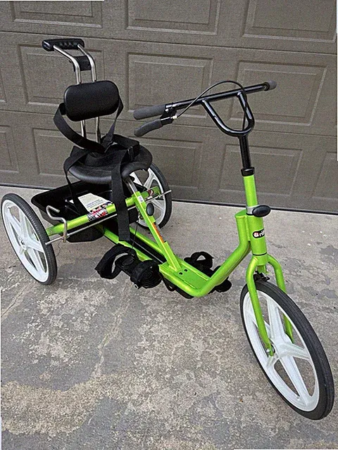 Rifton R140 LARGE Green Adaptive Tricycle Special Needs Bike 200lbs BARELY USED
