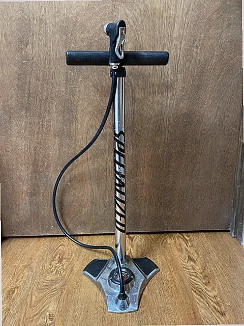 Specialized Air Tool Pro Floor Bike Pump, SILVER, Used