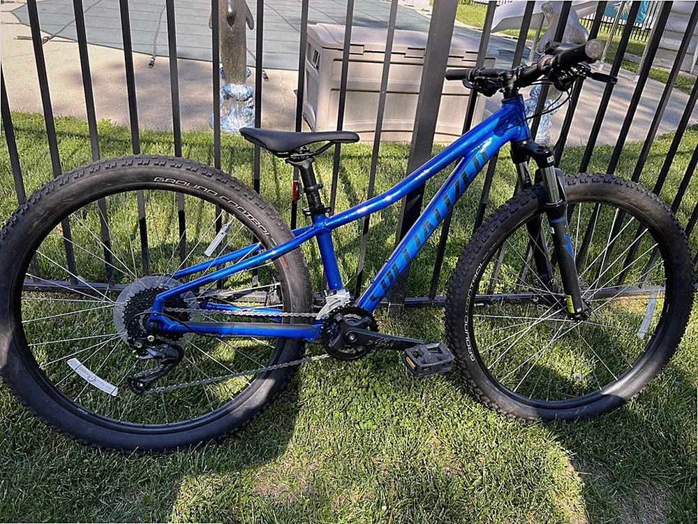 SPECIALIZED ALUMINUM BLUE XCM STOUT ROCKHOPPER SPORT BIKE BICYCLE 27.5