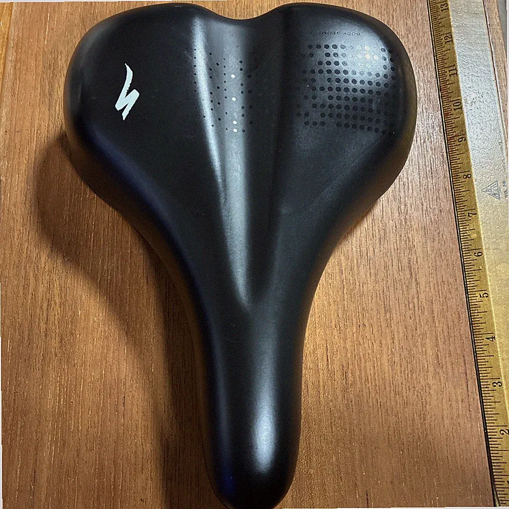 Specialized Body Geometry Gel Bicycle Saddle Black Bike Seat Steel Rails