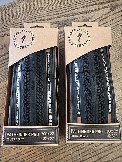 Specialized Pathfinder Pro tires, 700x32c, 2Bliss ready, tan sidewall, 2 tires