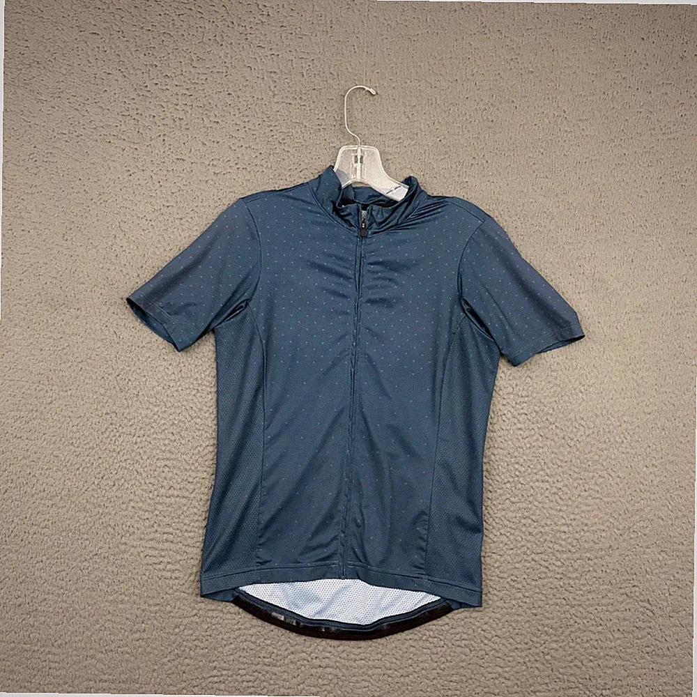 Specialized RBX Cycling Jersey Womens Medium Blue Full Zip Reflective Bike Mom