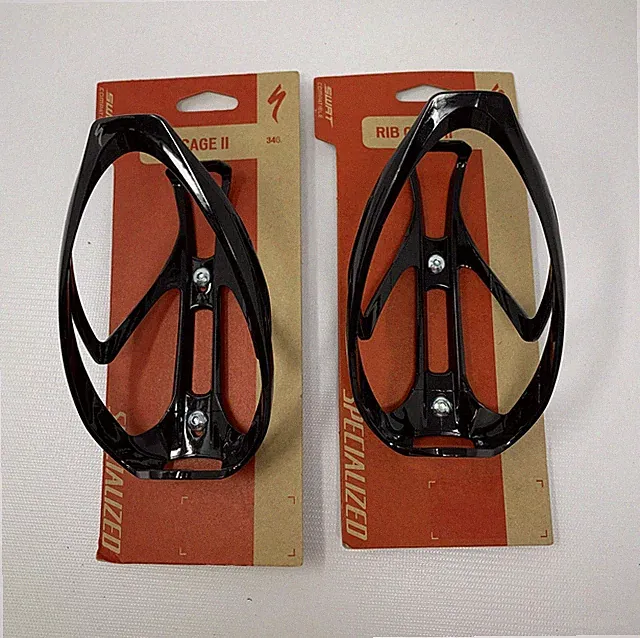 Specialized Rib Cage II Bottle Cages (Pair) - Glossy Black - 34G - New