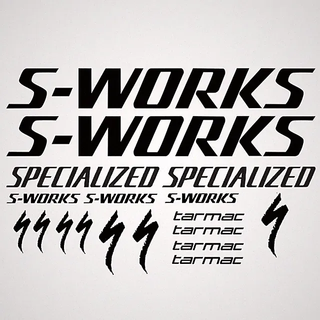Specialized S-Works Tarmac Bike Frame Decal Set Road Bike Die Cut Vinyl