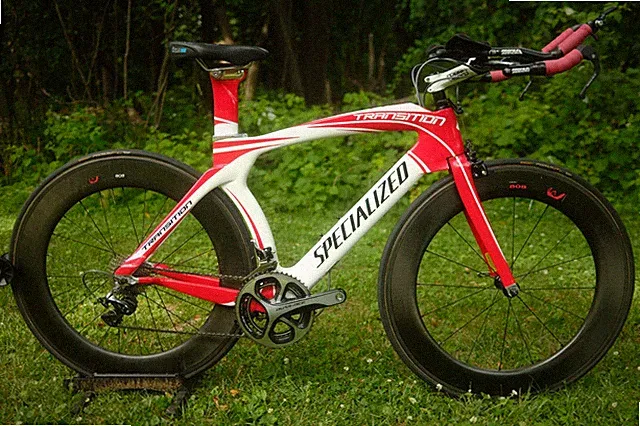Specialized Transition Pro Carbon Triathlon Bike Large 56cm zipp 808 wheelset tt