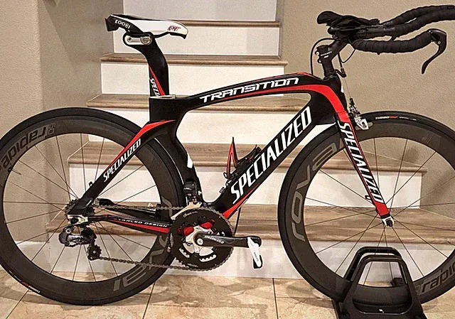 SPECIALIZED TRANSITION PRO Triathlon/TT Carbon Bike 53cm UltegraDi2 Roval Rapide