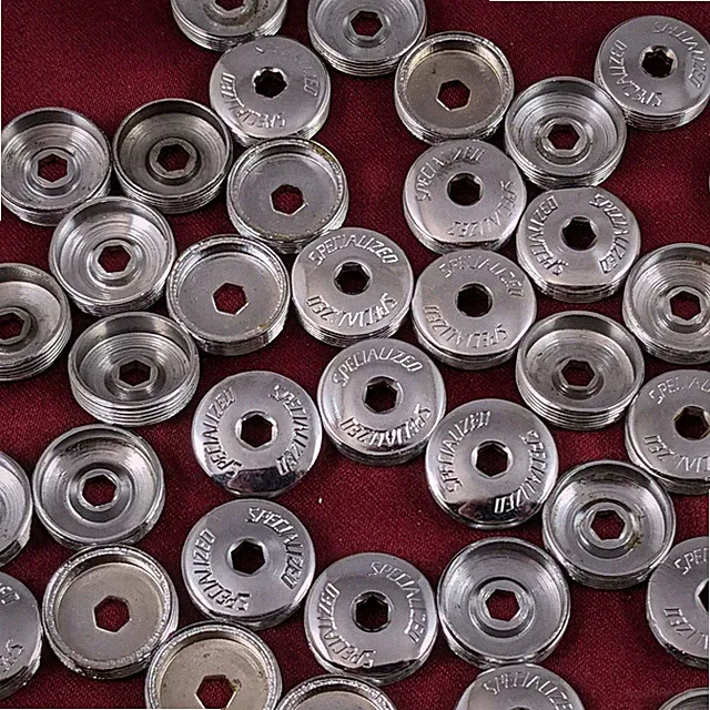 Specialized Vintage Crank Dust Caps Chrome Steel NOS PAIR 5mm Hex OPTIONS