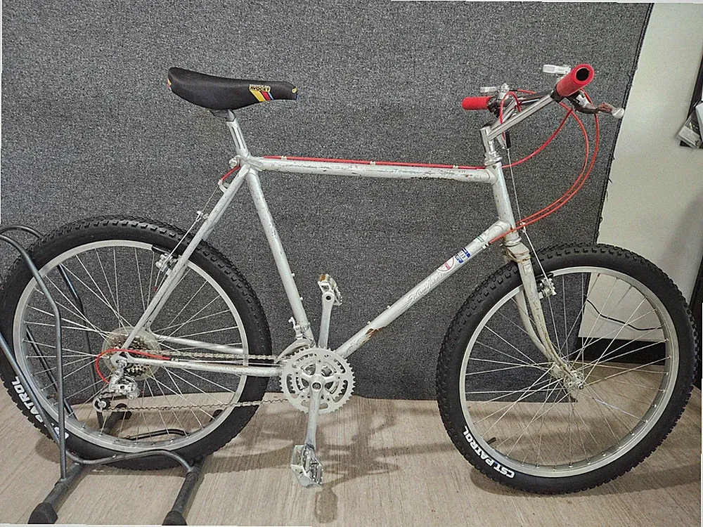 Vintage 1983 Specialized Stumpjumper mountain bike, 3x5-speed, 22-inch frame